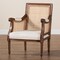 Bali & Pari Desmond Traditional French Beige Fabric and Walnut Brown Finished Wood Accent Chair 238-13313-ZORO - alternate 3